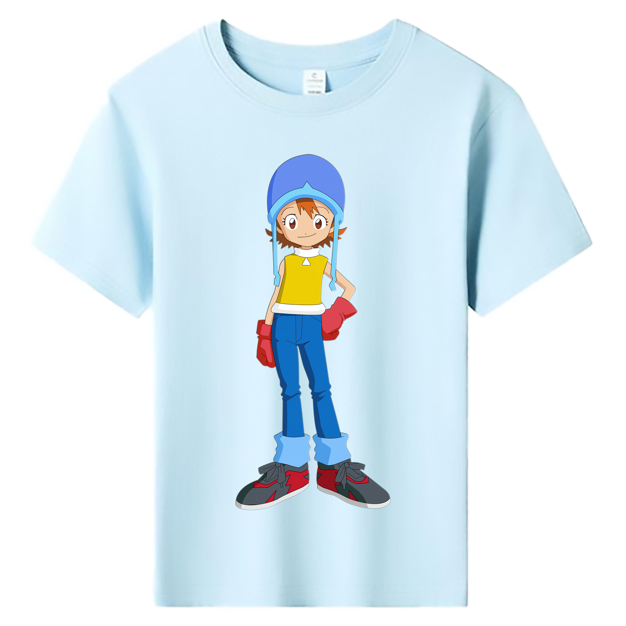 （画像用） Digimon デジタルモンスター/デジモン 綿100％キッズTシャツ（フロントプリント）